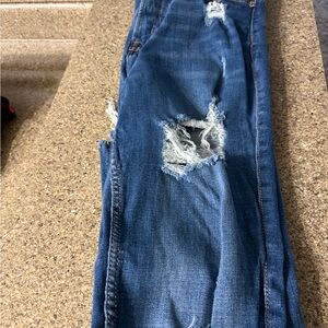 Old Navy Ripped Blue Skinny Jeans